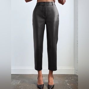 Aritzia Babaton Command Vegan Leather Cropped Pant
